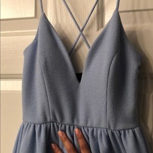 Baby blue dress